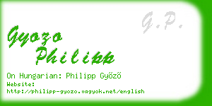 gyozo philipp business card